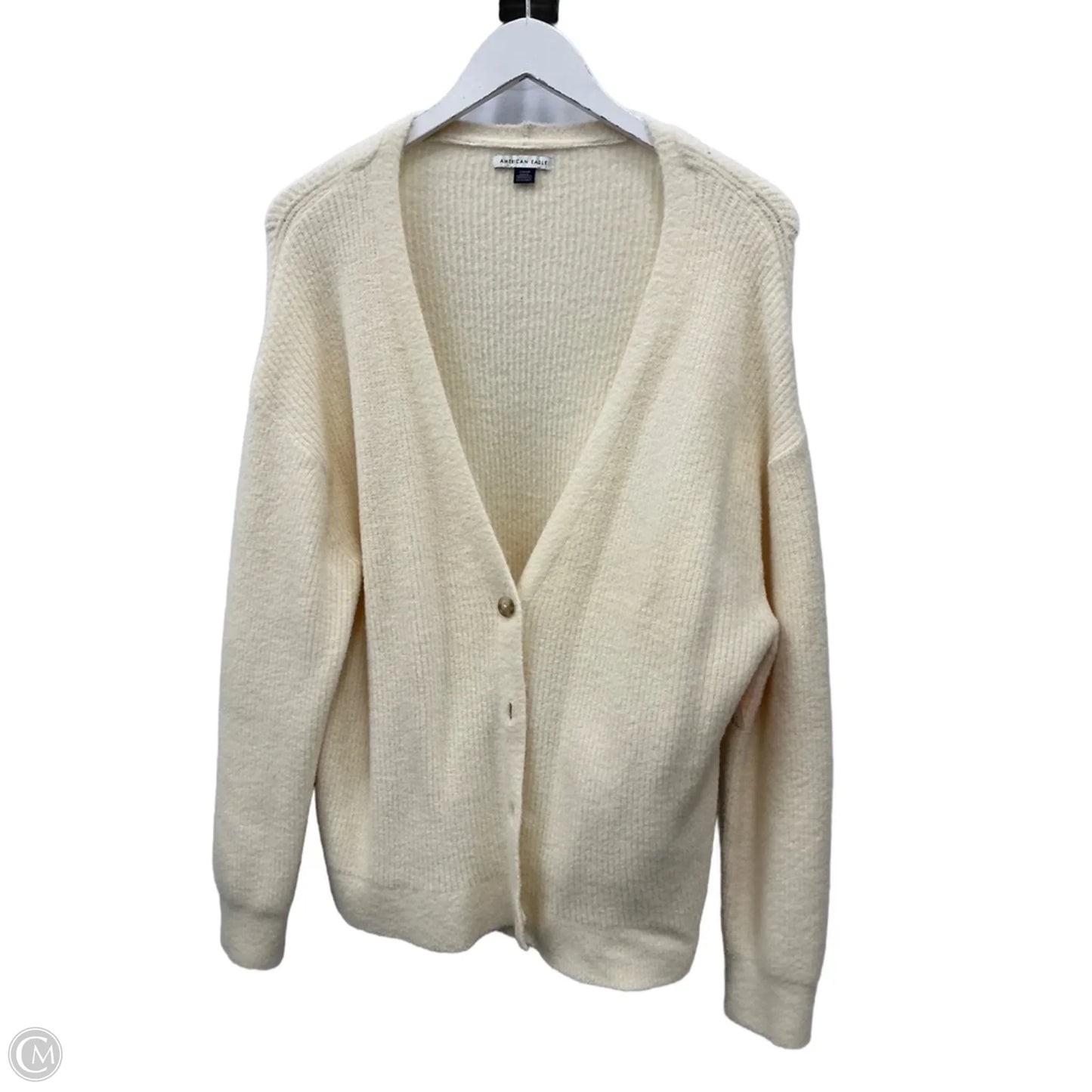 Sweater Cardigan By American Eagle In Cream, Size: S