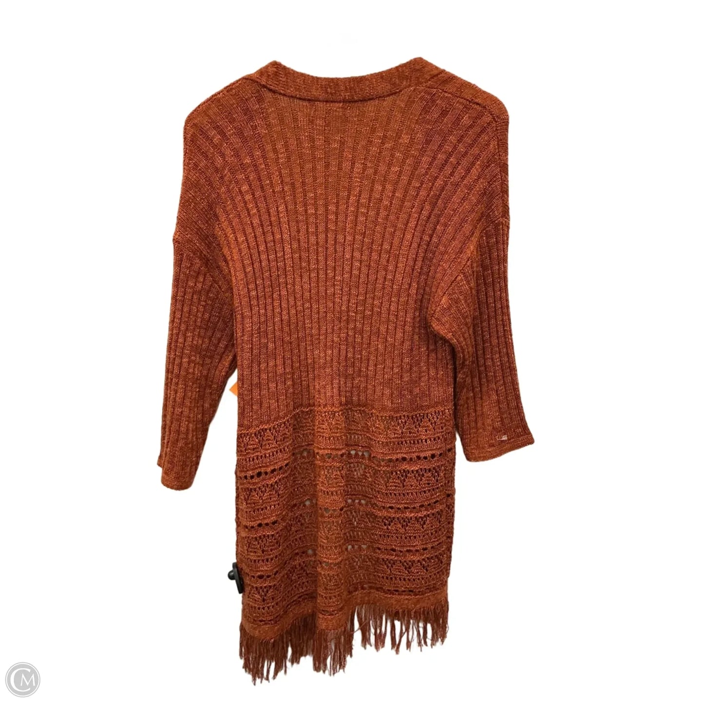 Sweater Cardigan By Maurices In Orange, Size: S