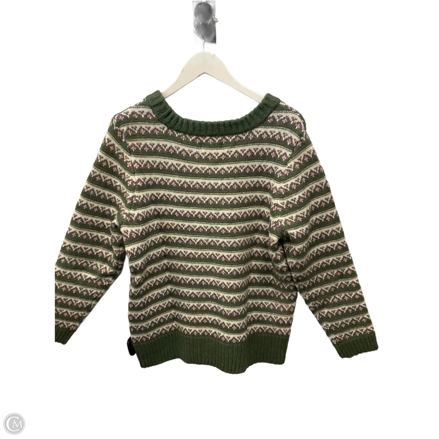 Sweater By Croft And Barrow In Green, Size: L
