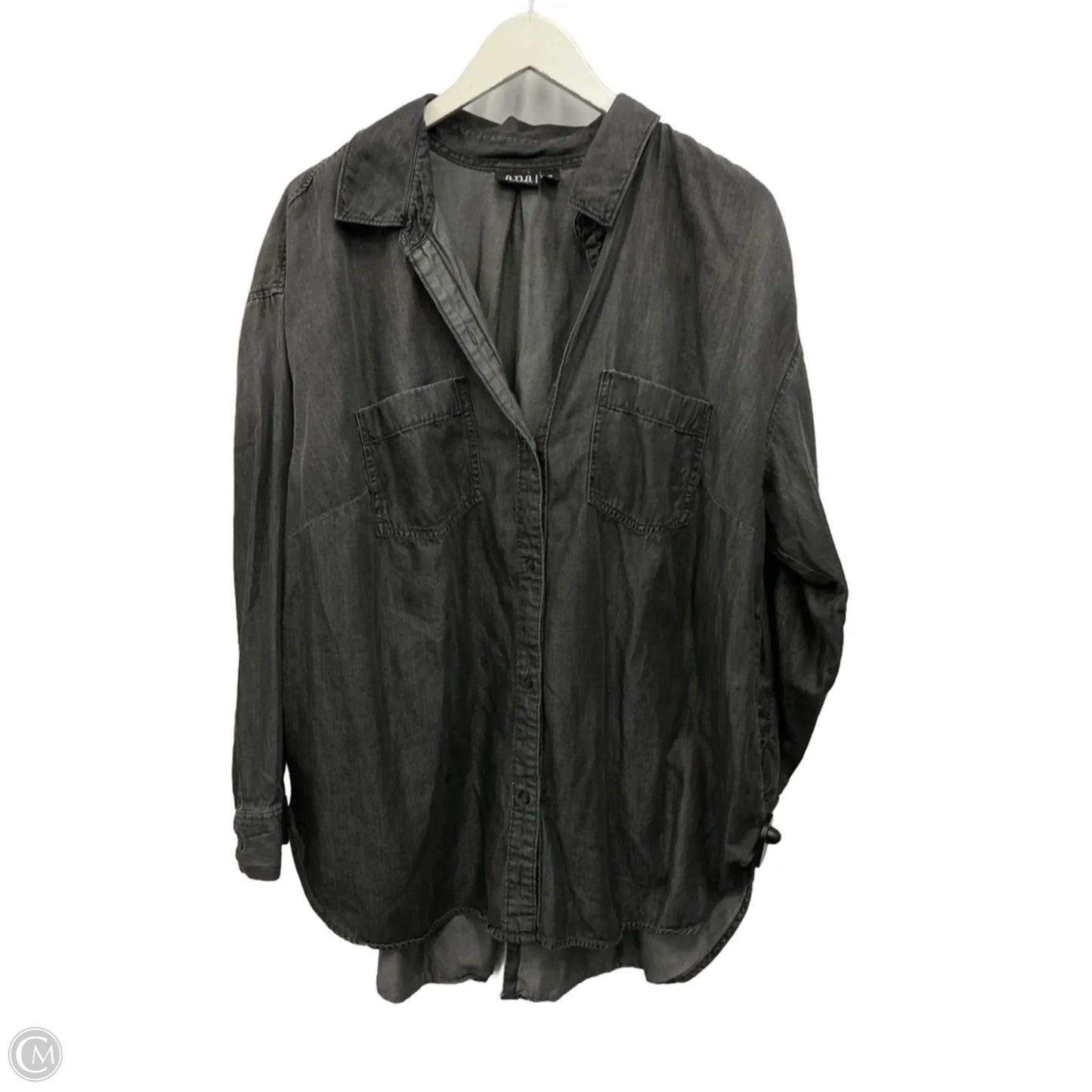 Top Long Sleeve By Ana In Black, Size: 1x