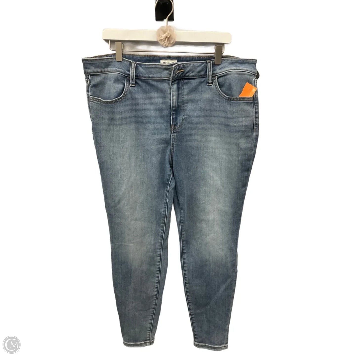 Jeans Straight By Clothes Mentor In Blue Denim, Size: 14