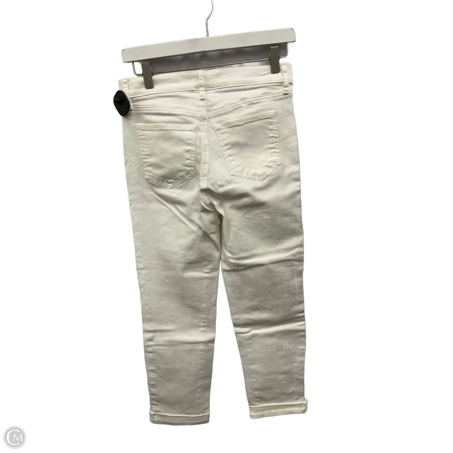 Jeans Skinny By Loft In White Denim, Size: 0p