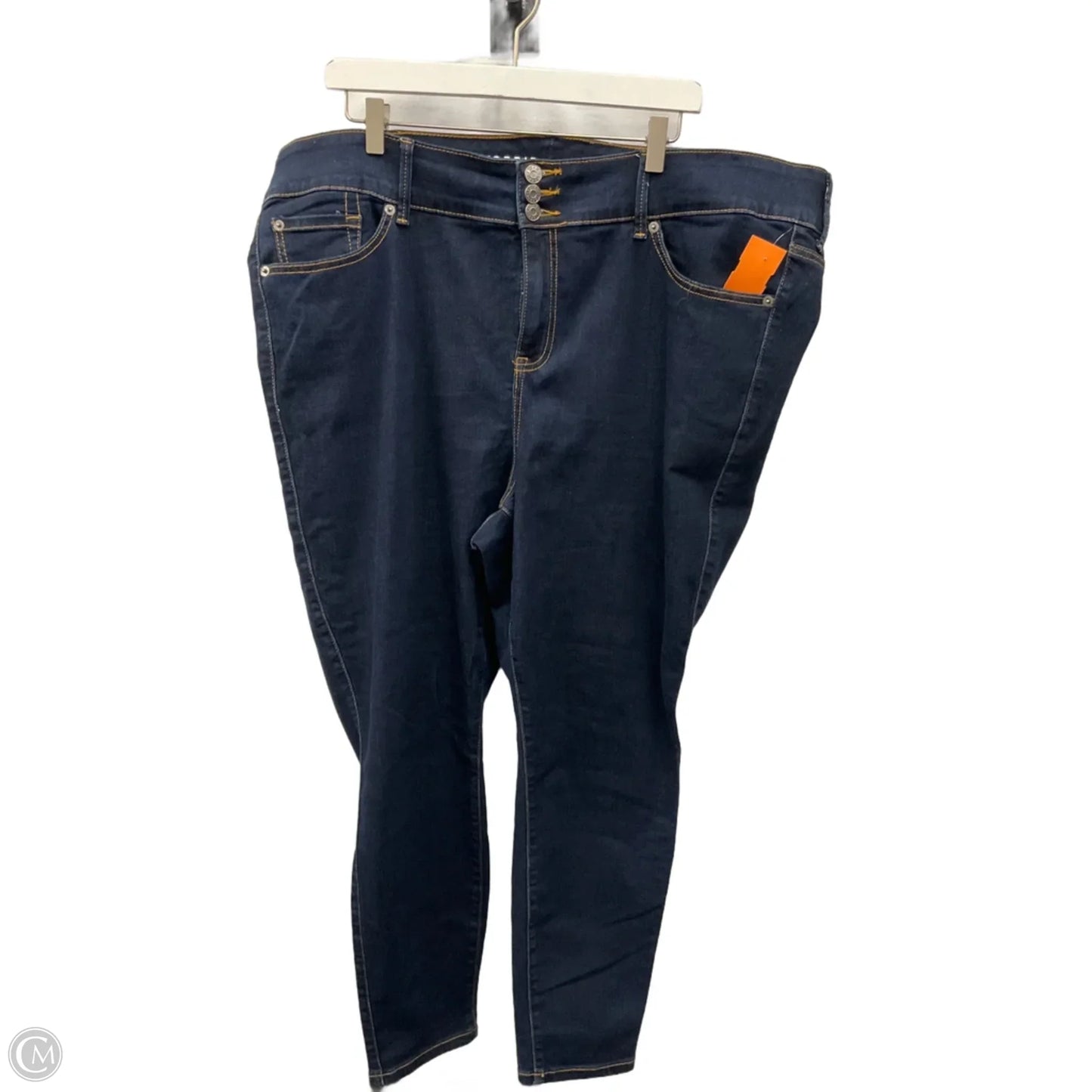 Jeans Straight By Torrid In Blue Denim, Size: 24