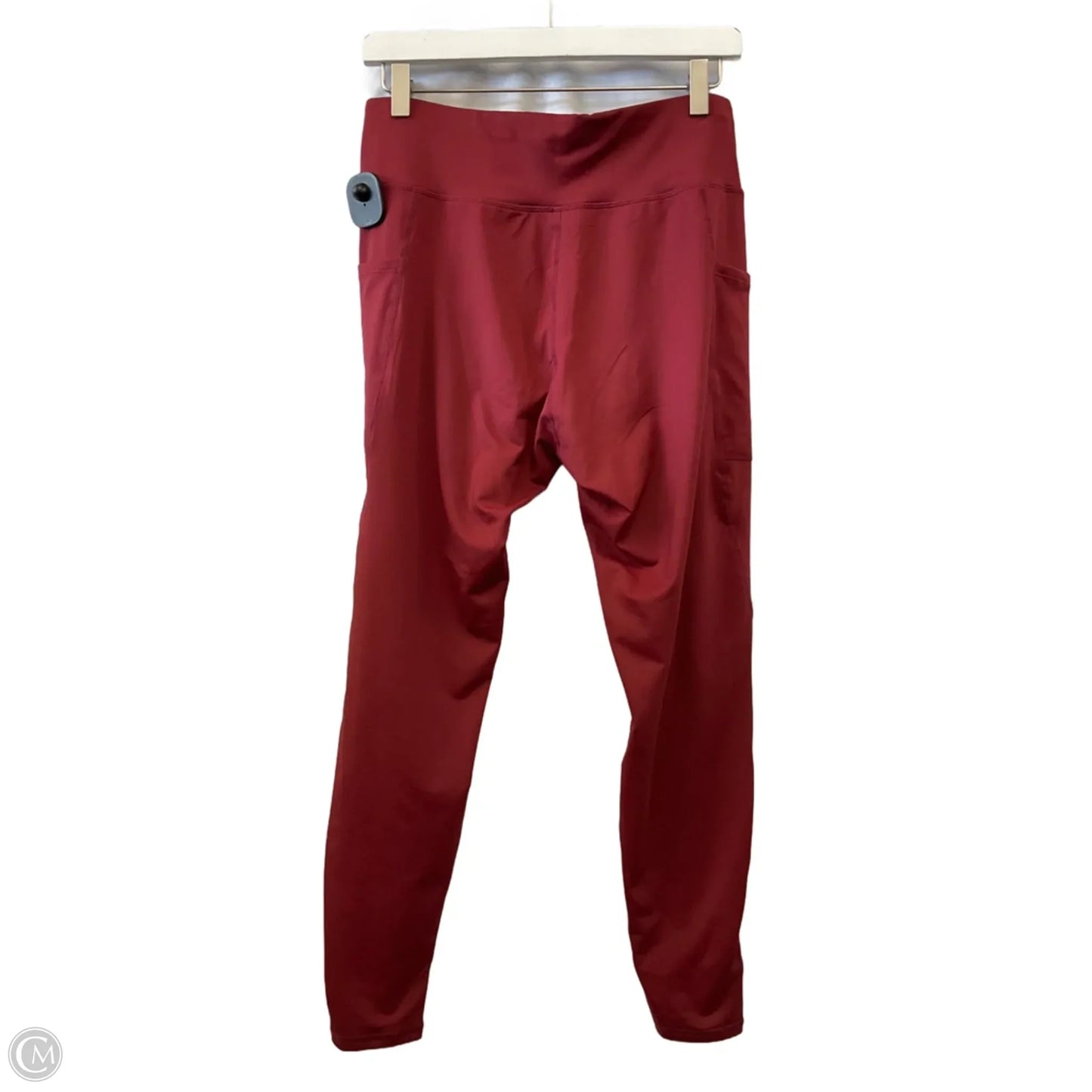 Athletic Leggings By Clothes Mentor In Maroon, Size: L