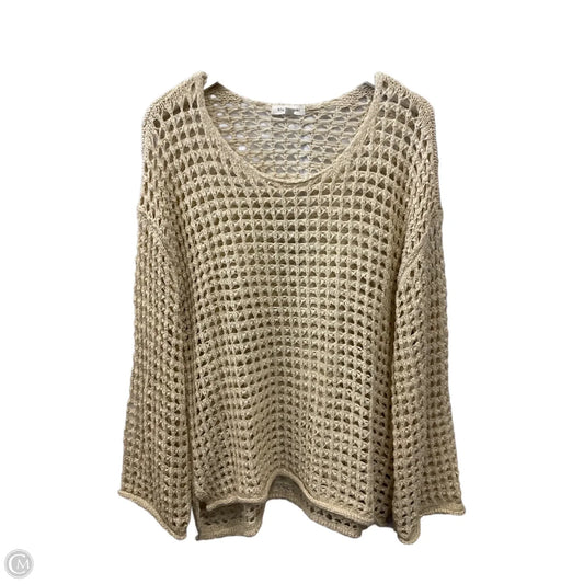 Sweater By Blu Pepper In Tan, Size: M