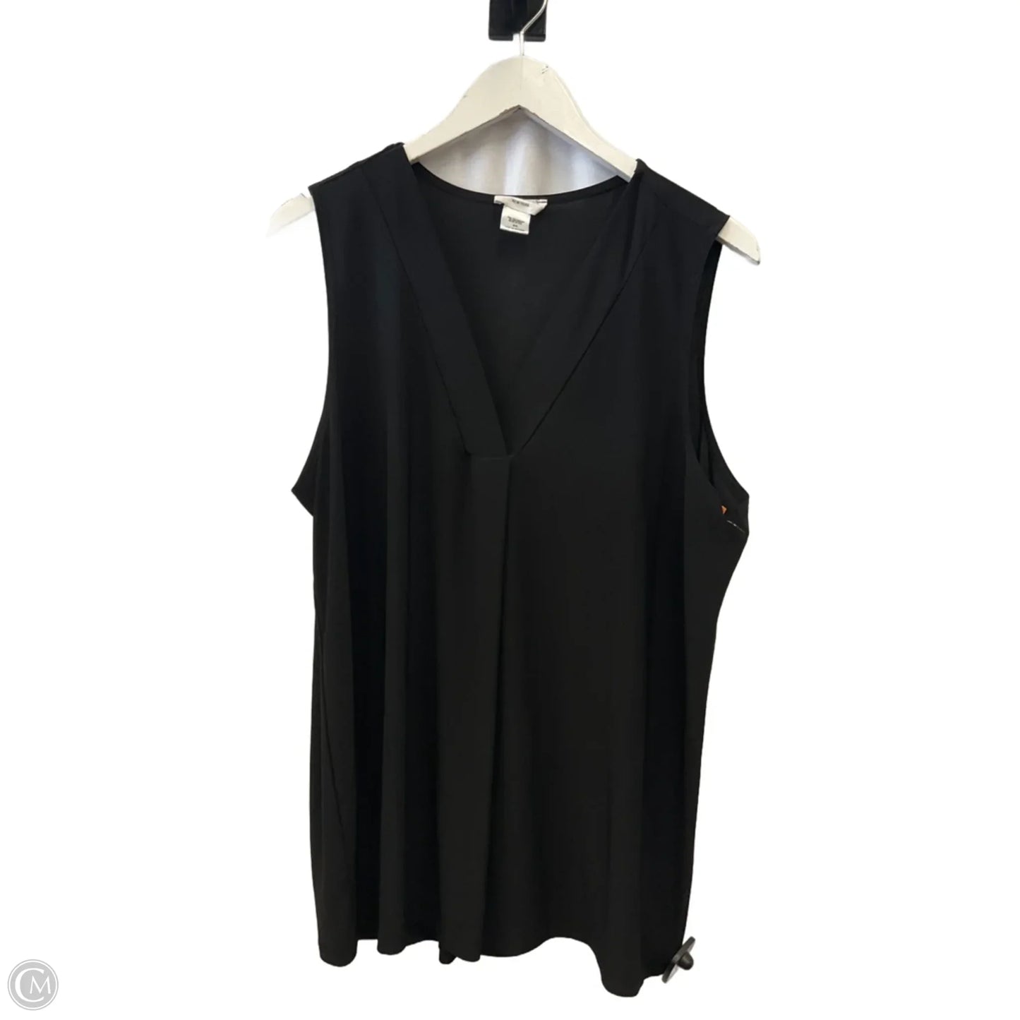 Top Sleeveless By Clothes Mentor In Black, Size: 2x