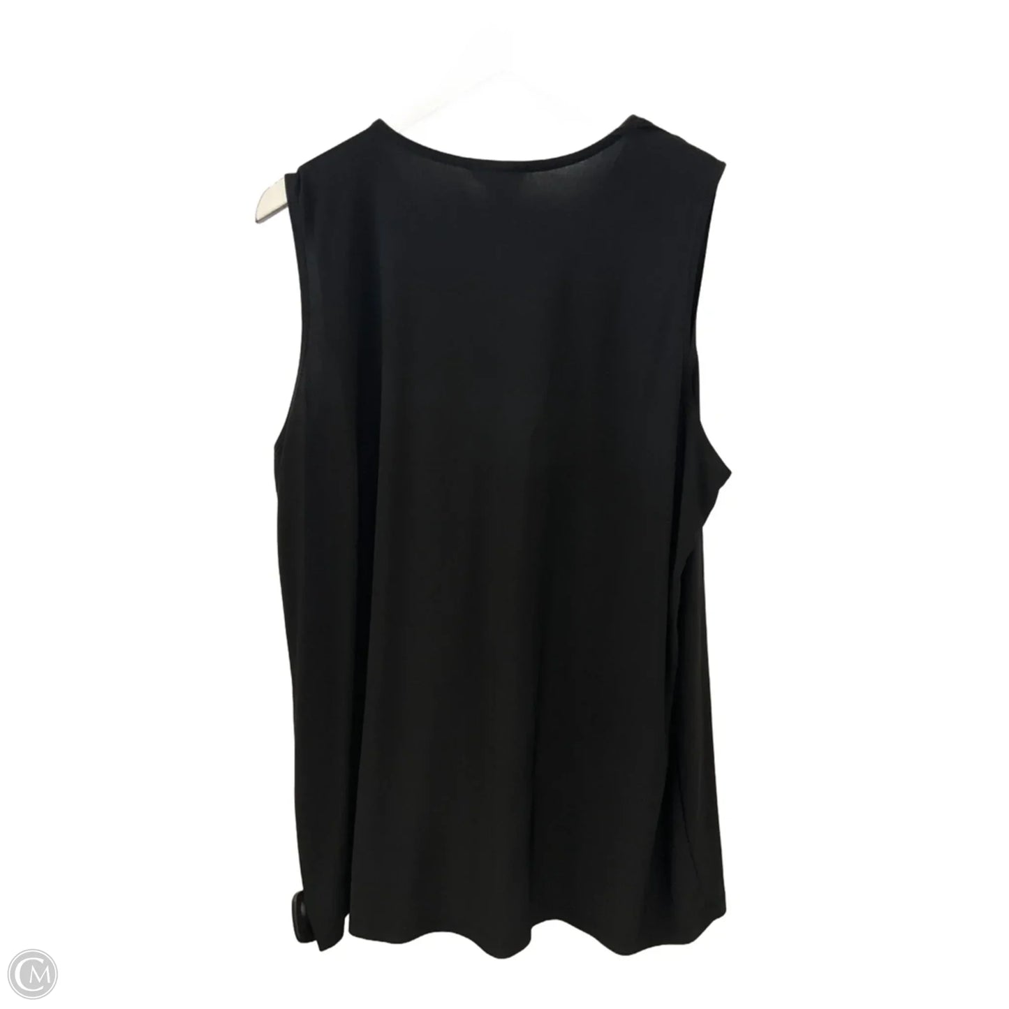 Top Sleeveless By Clothes Mentor In Black, Size: 2x