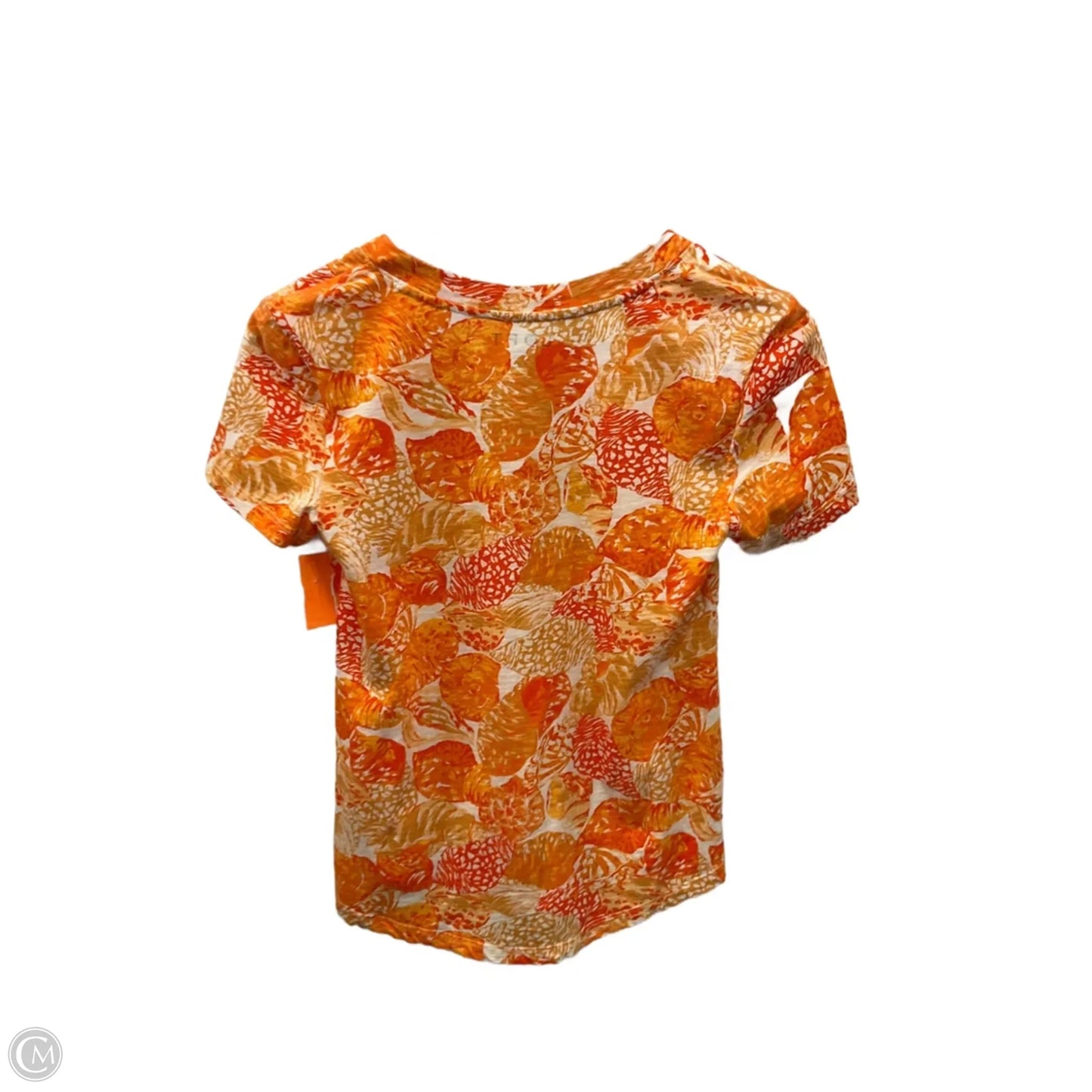 Top Short Sleeve By Loft In Orange, Size: Xxs