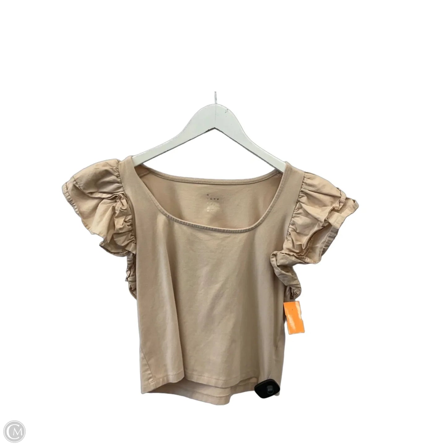 Top Short Sleeve By A New Day In Peach, Size: M