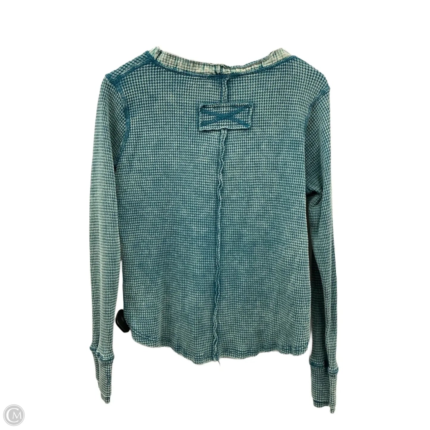 Top Long Sleeve By Zenana In Teal, Size: S