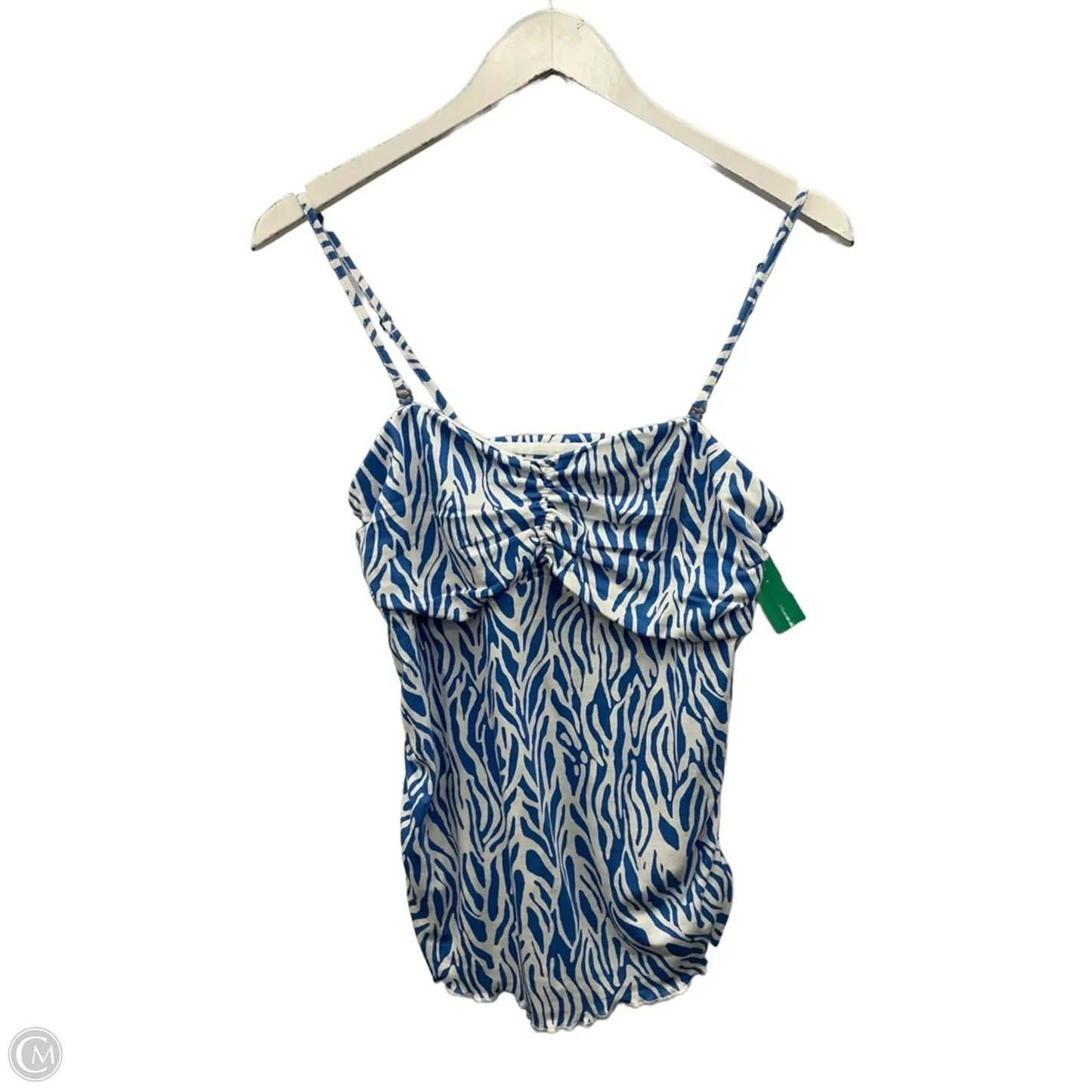 Skirt Set 2pc By Clothes Mentor In Blue & White, Size: M
