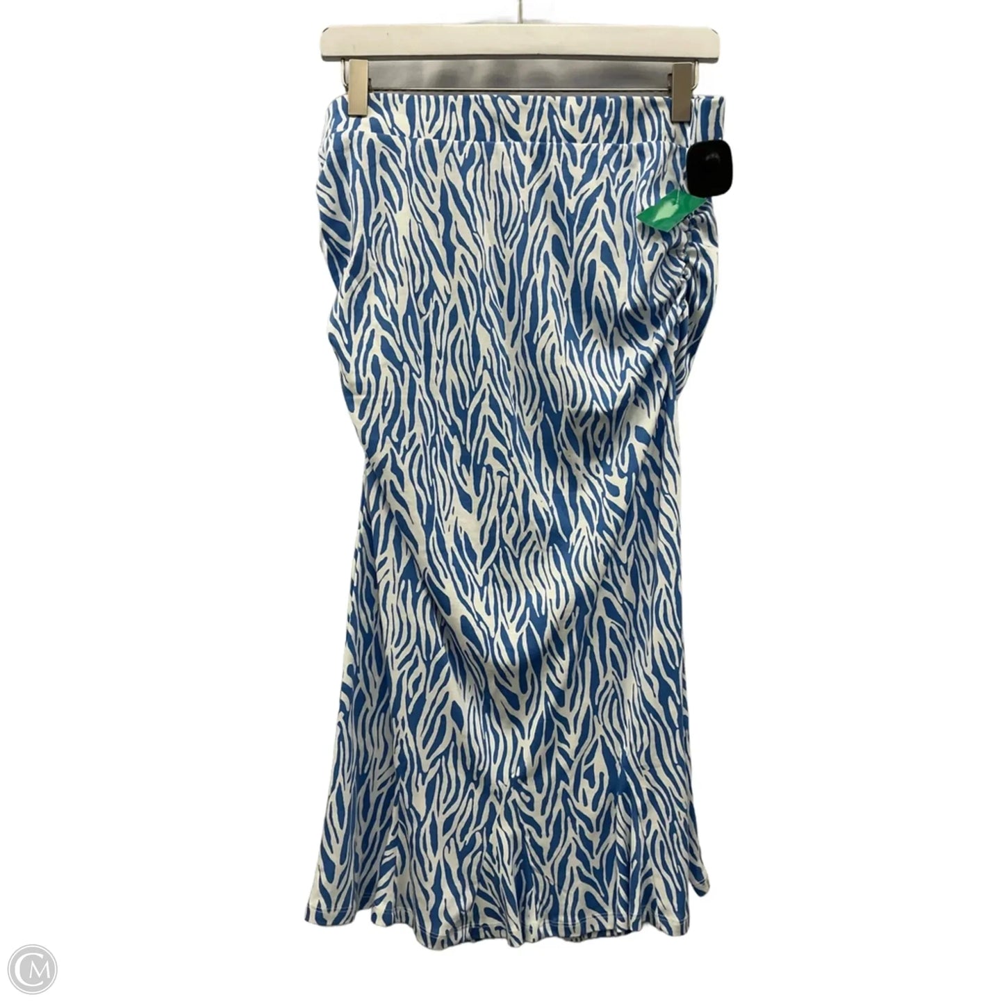 Skirt Set 2pc By Clothes Mentor In Blue & White, Size: M