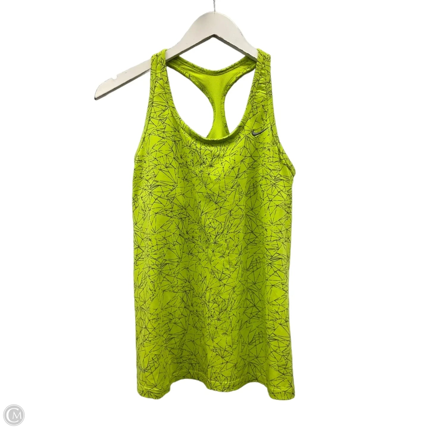 Athletic Tank Top By Nike Apparel In Yellow, Size: M