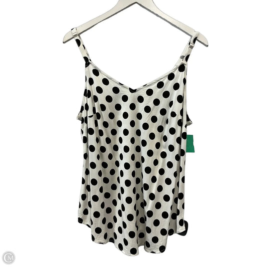 Top Sleeveless By Torrid In Black & White, Size: L