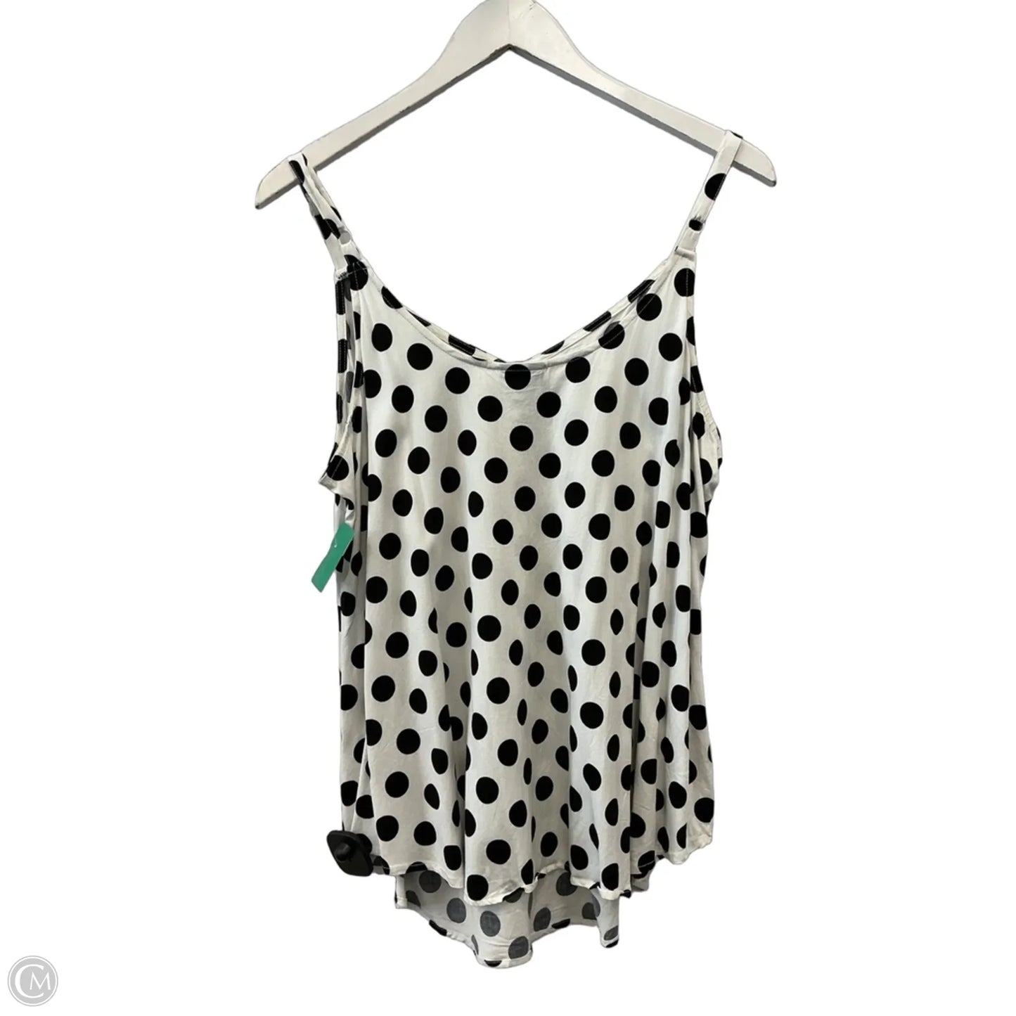 Top Sleeveless By Torrid In Black & White, Size: L