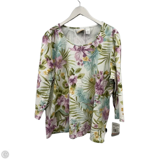 Top Long Sleeve By Alfred Dunner In Purple, Size: 2x