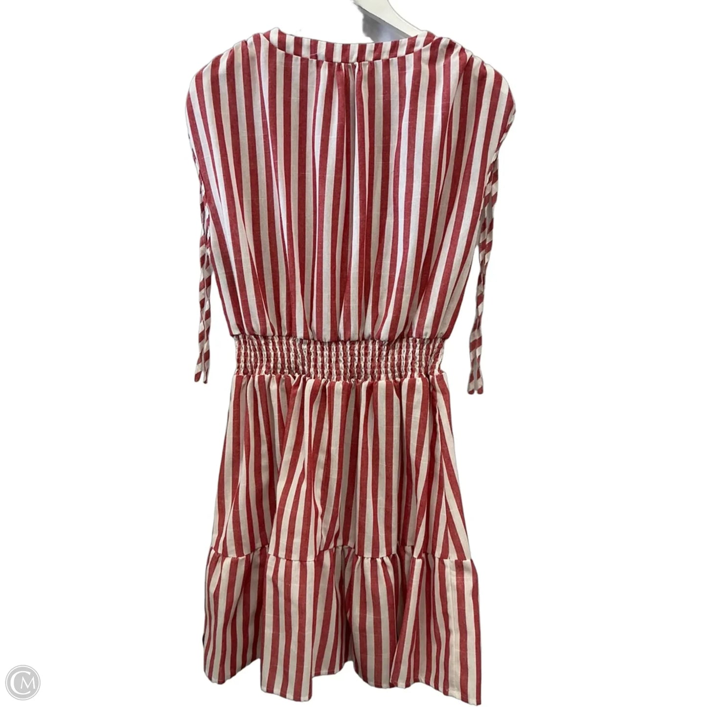 Dress Casual Midi By Shein In Red & White, Size: Xl