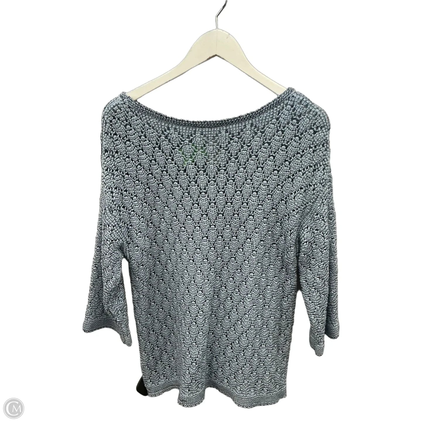 Top 3/4 Sleeve By Chicos In Blue, Size: L