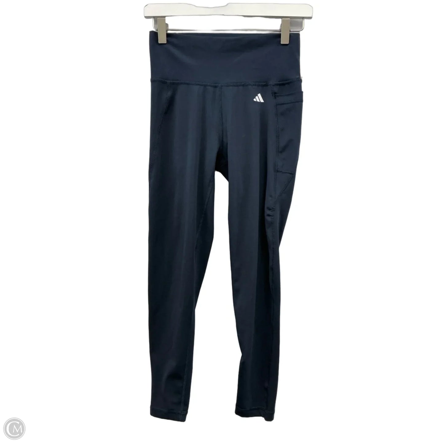 Athletic Leggings By Adidas In Navy, Size: M