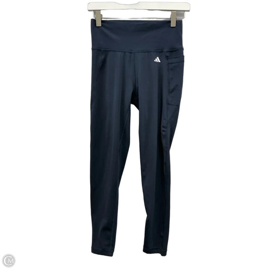 Athletic Leggings By Adidas In Navy, Size: M
