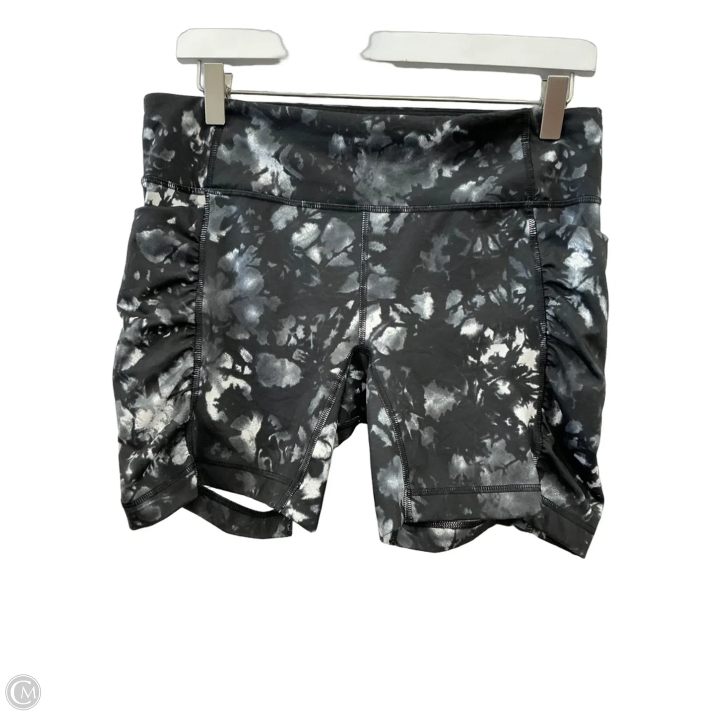Athletic Shorts By Lululemon In Black & Grey, Size: 10