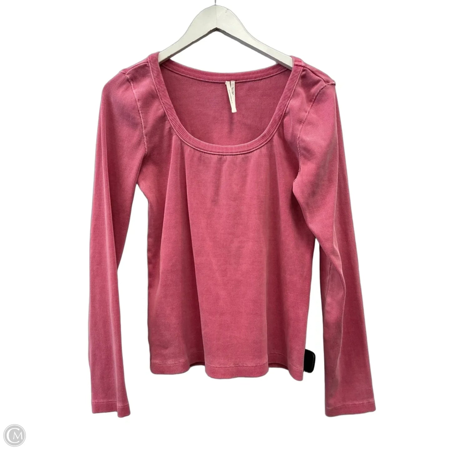 Top Long Sleeve By Anthropologie In Pink, Size: L