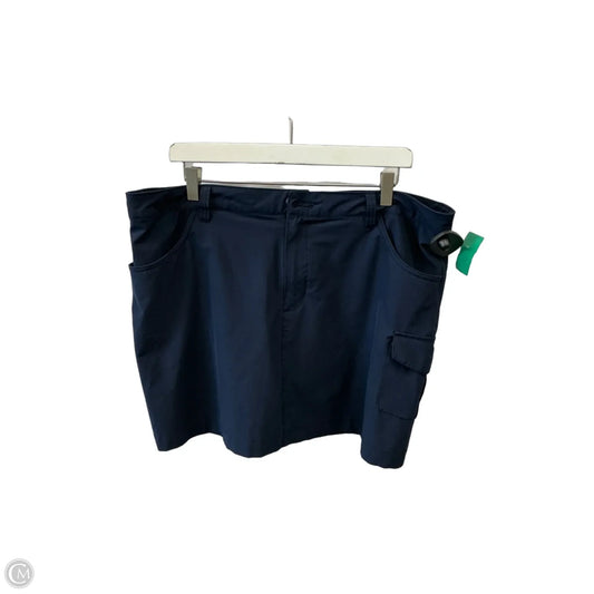 Athletic Skort By Eddie Bauer In Navy, Size: 1x