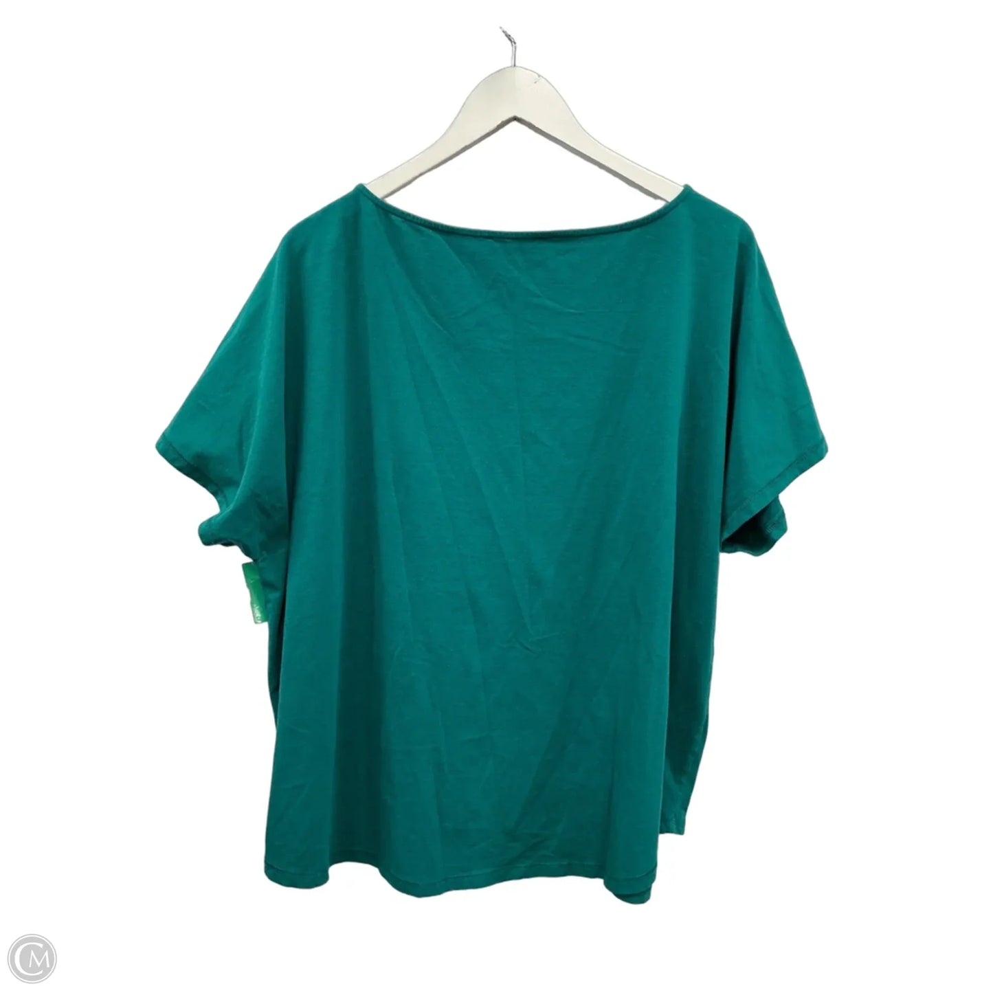 Top Short Sleeve By Dg2 In Teal, Size: 1x