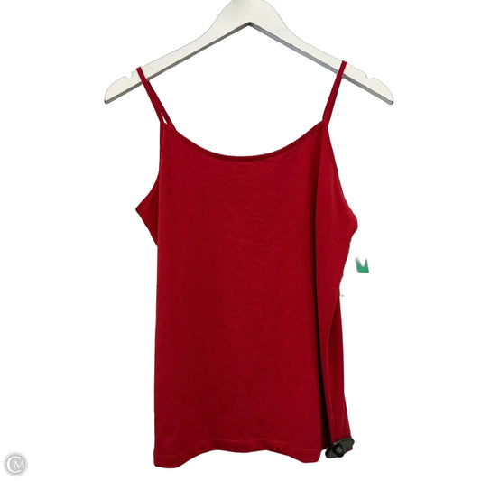 Tank Top By Time And Tru In Red, Size: L