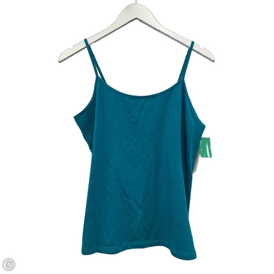 Tank Top By Time And Tru In Teal, Size: L