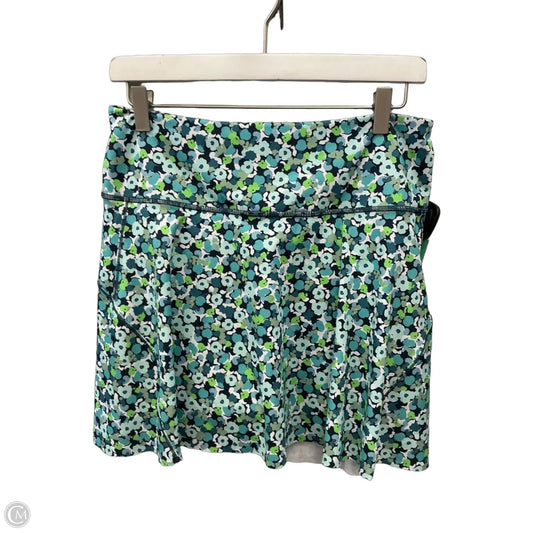 Athletic Skort By Athleta In Blue & Green, Size: M