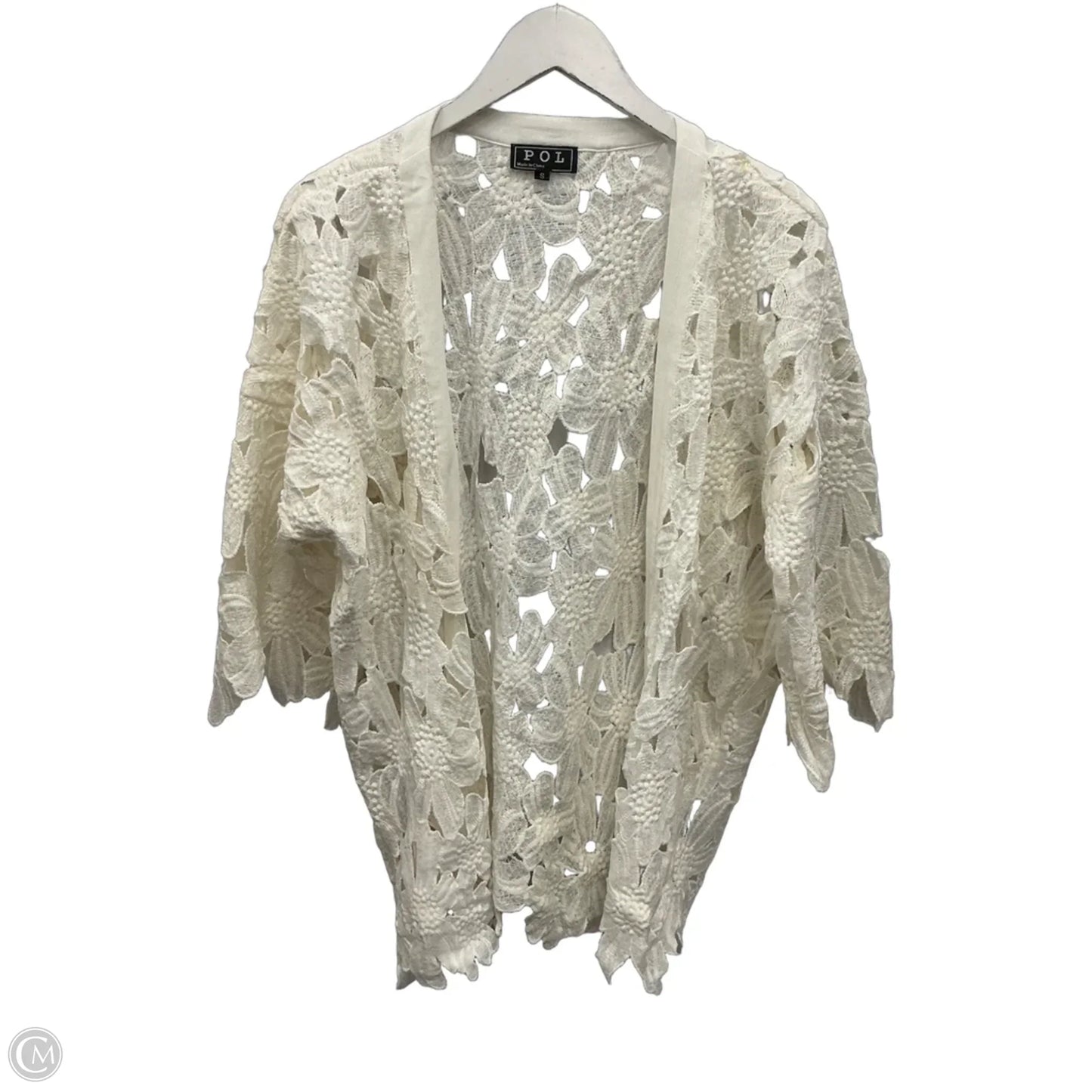 Cardigan By Pol In White, Size: S