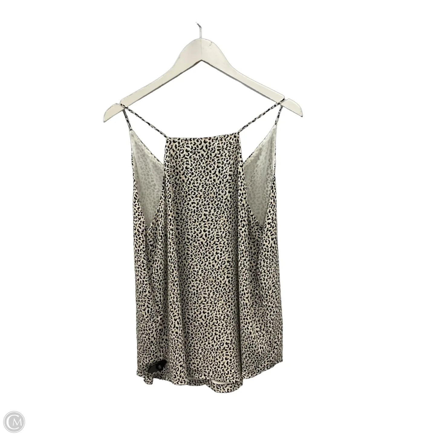 Top Sleeveless By Loft In Animal Print, Size: L