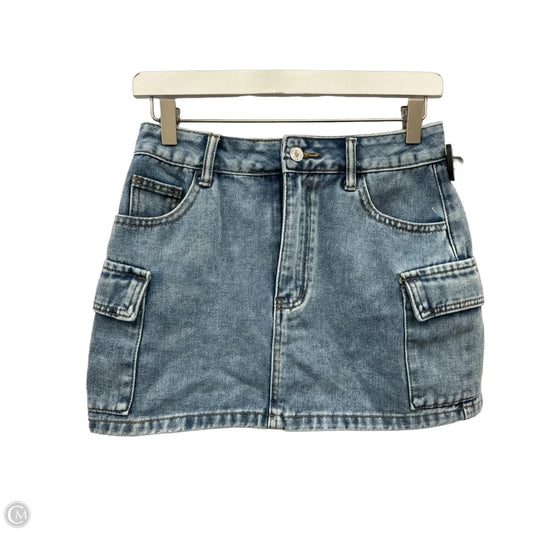 Skirt Mini & Short By Shein In Blue Denim, Size: 4