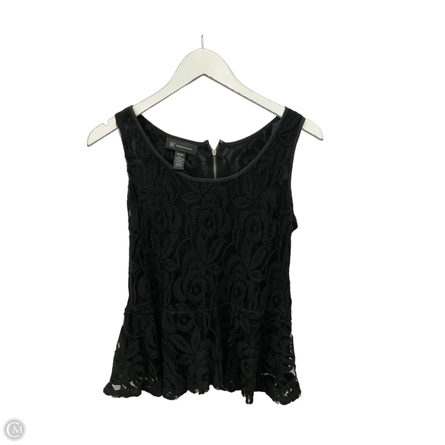 Top Sleeveless By Inc In Black, Size: M