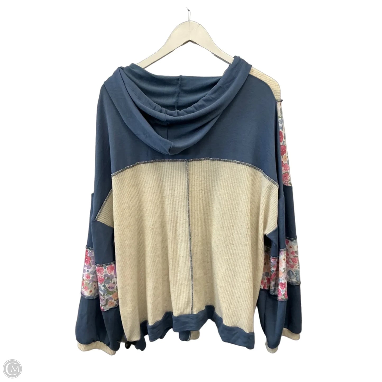 Top Long Sleeve By Haptics In Blue, Size: 1x