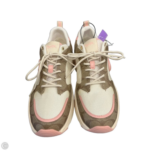Shoes Designer By Coach In Brown & Pink, Size: 11