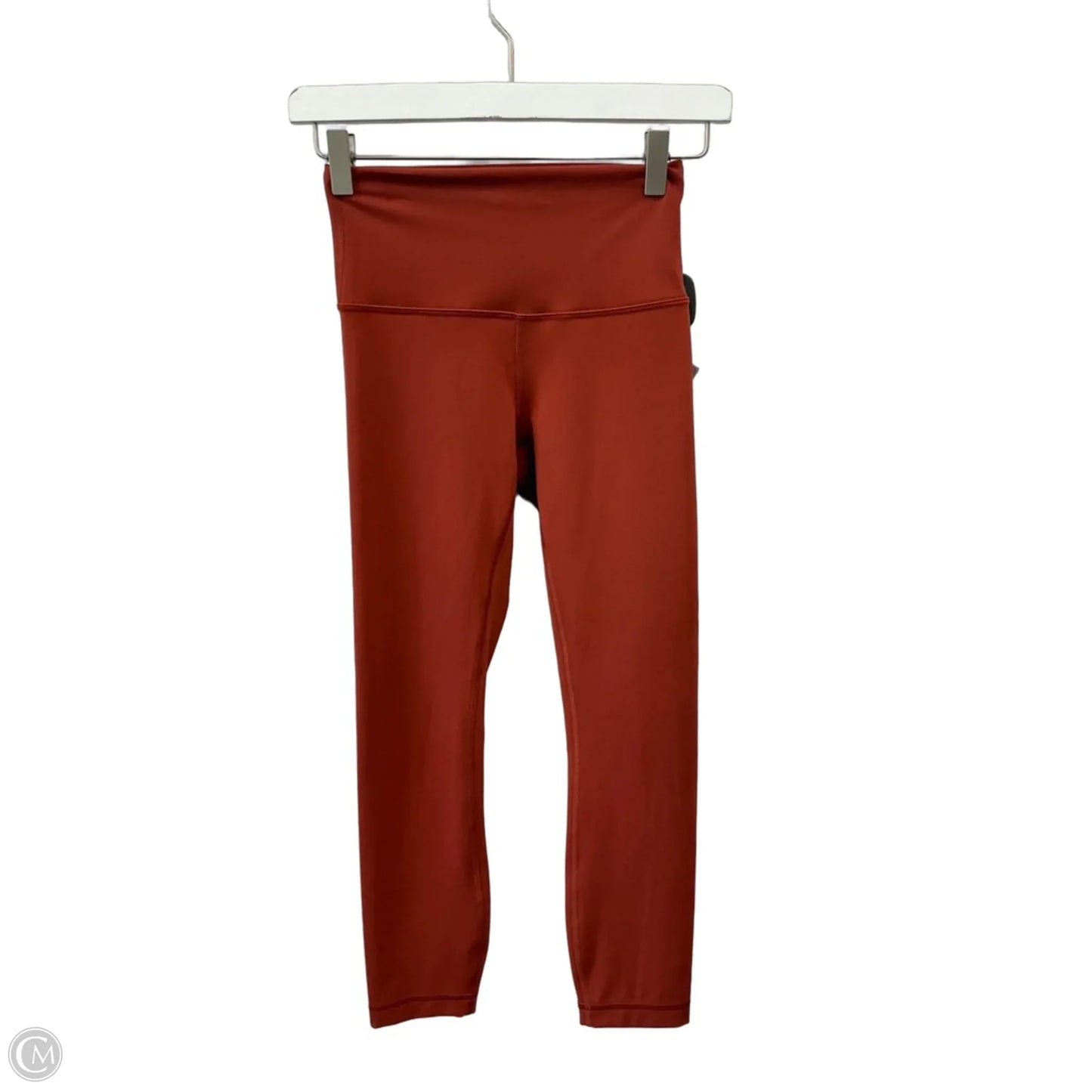 Athletic Capris By Lululemon In Orange, Size: S