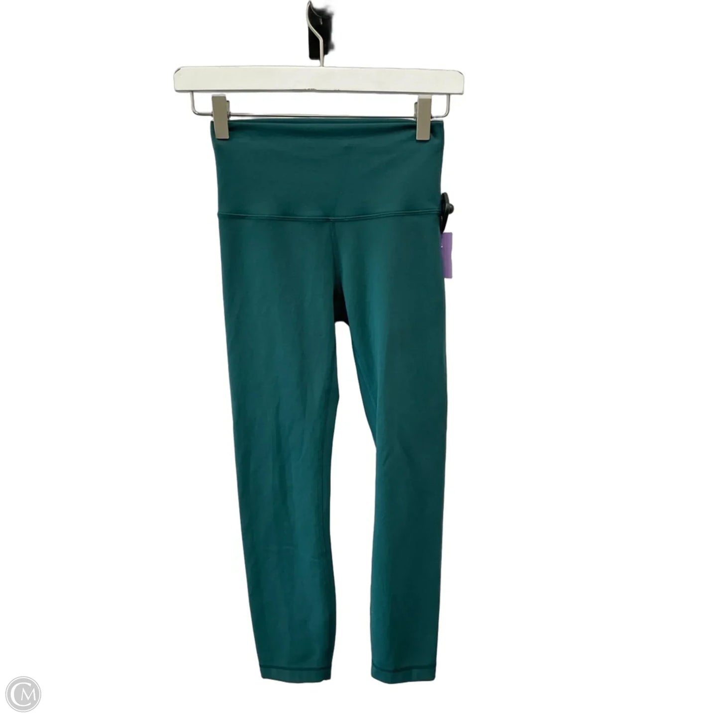 Athletic Capris By Lululemon In Teal, Size: S