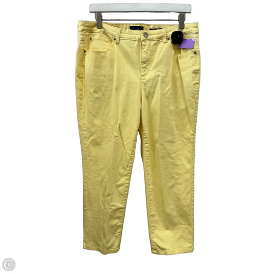Capris By Charter Club In Yellow, Size: 14