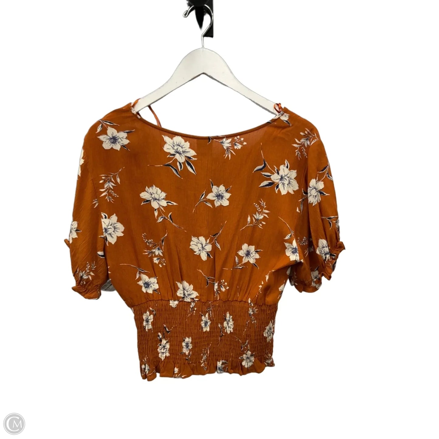 Top Short Sleeve By Paper Crane In Orange, Size: L