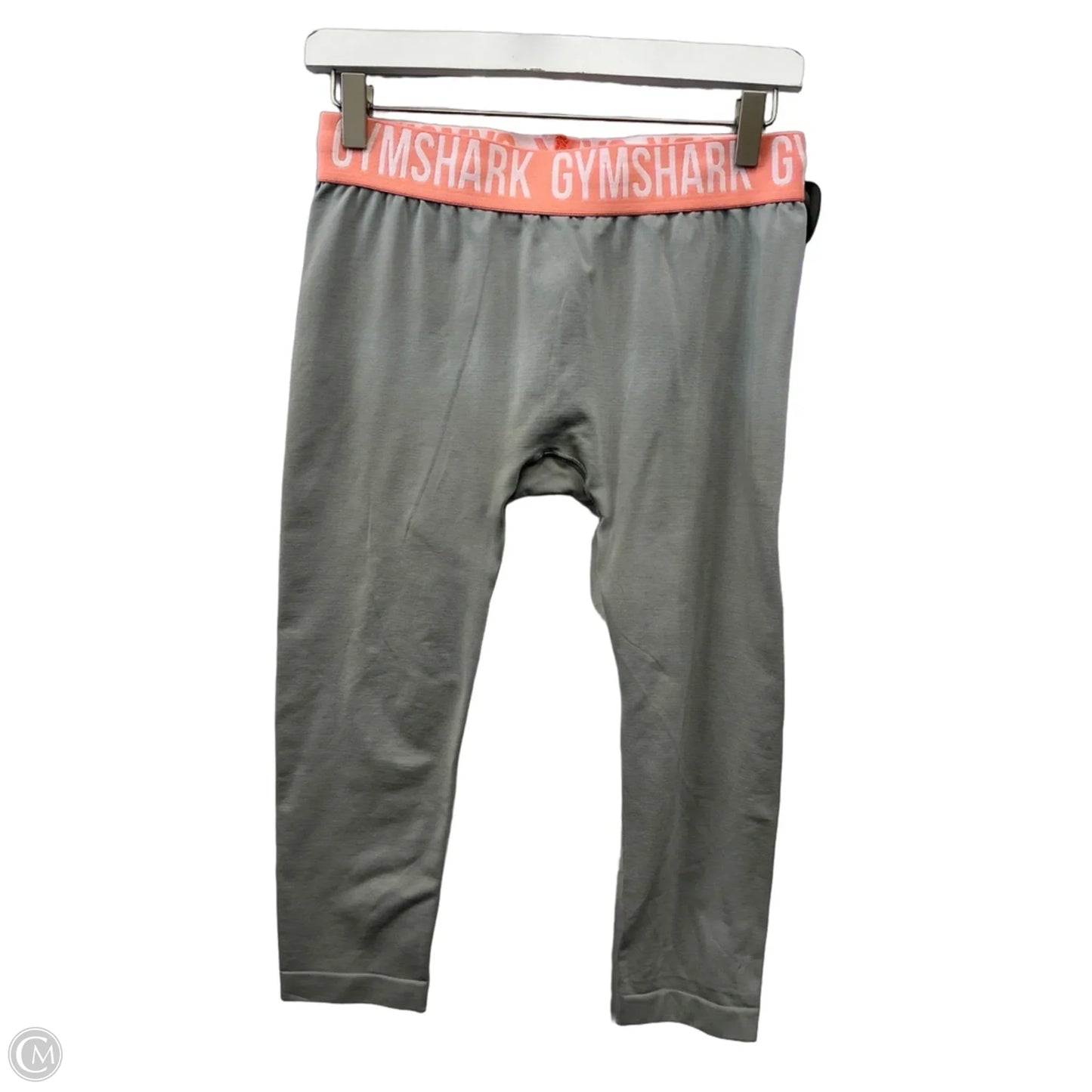 Athletic Capris By Gym Shark In Grey, Size: L