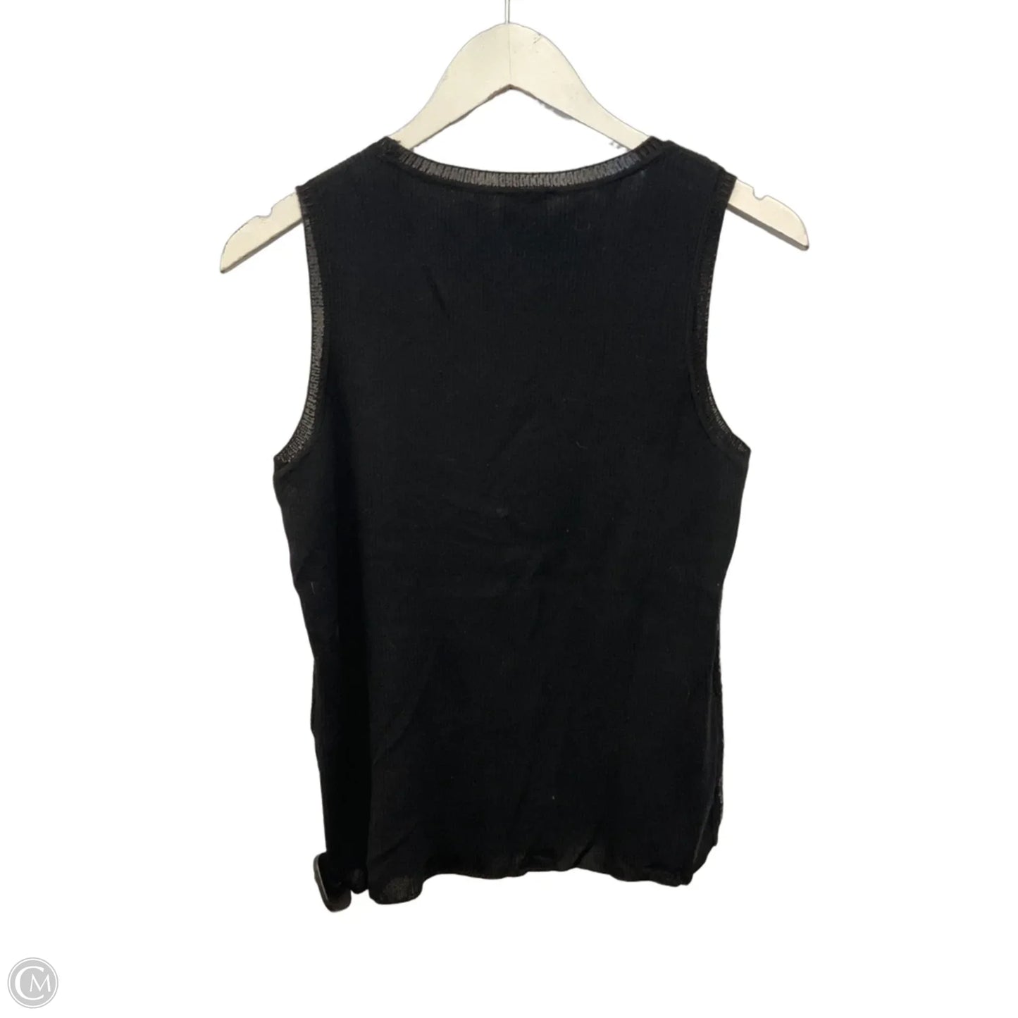 Top Sleeveless By Chicos In Black, Size: S