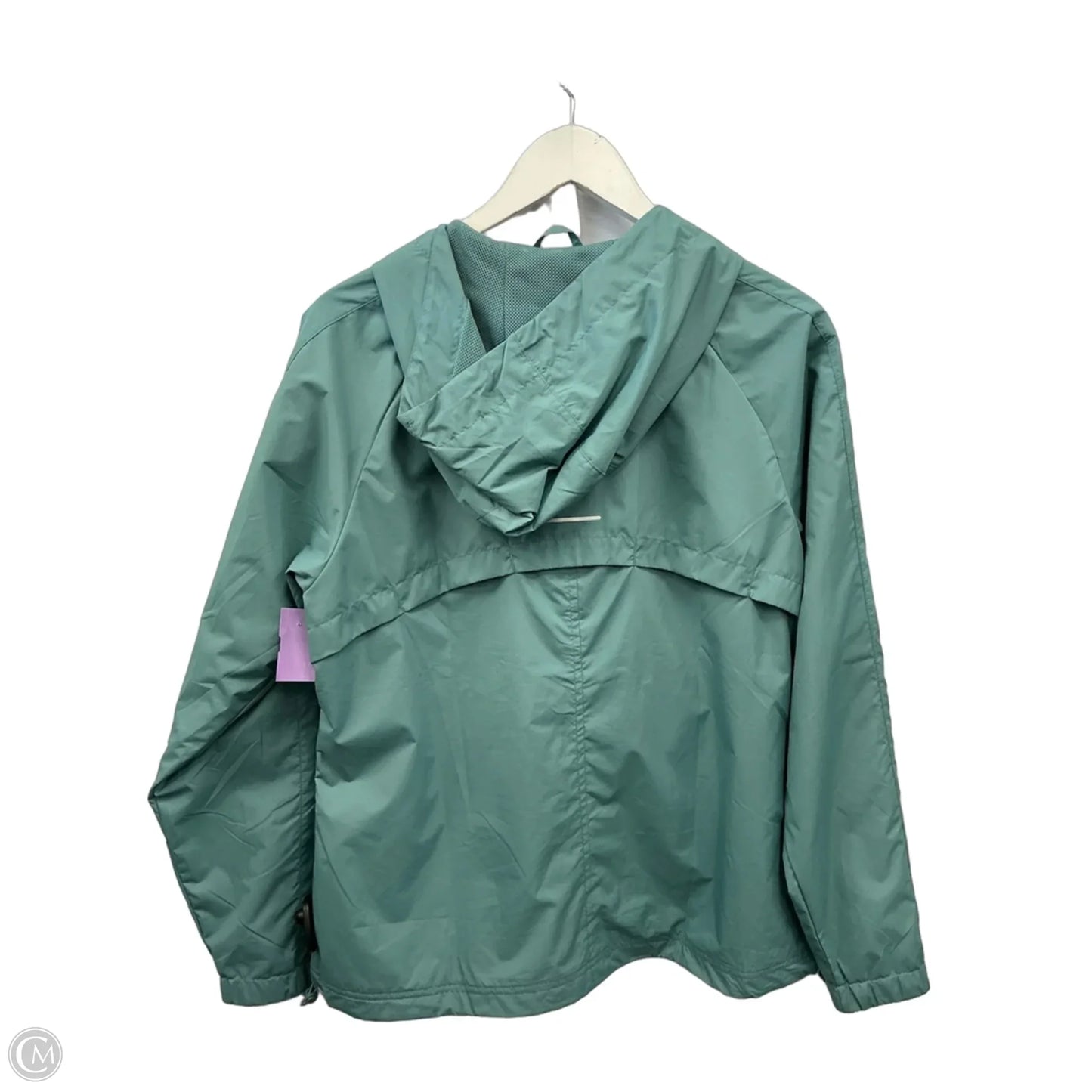 Jacket Windbreaker By Asics In Blue, Size: M