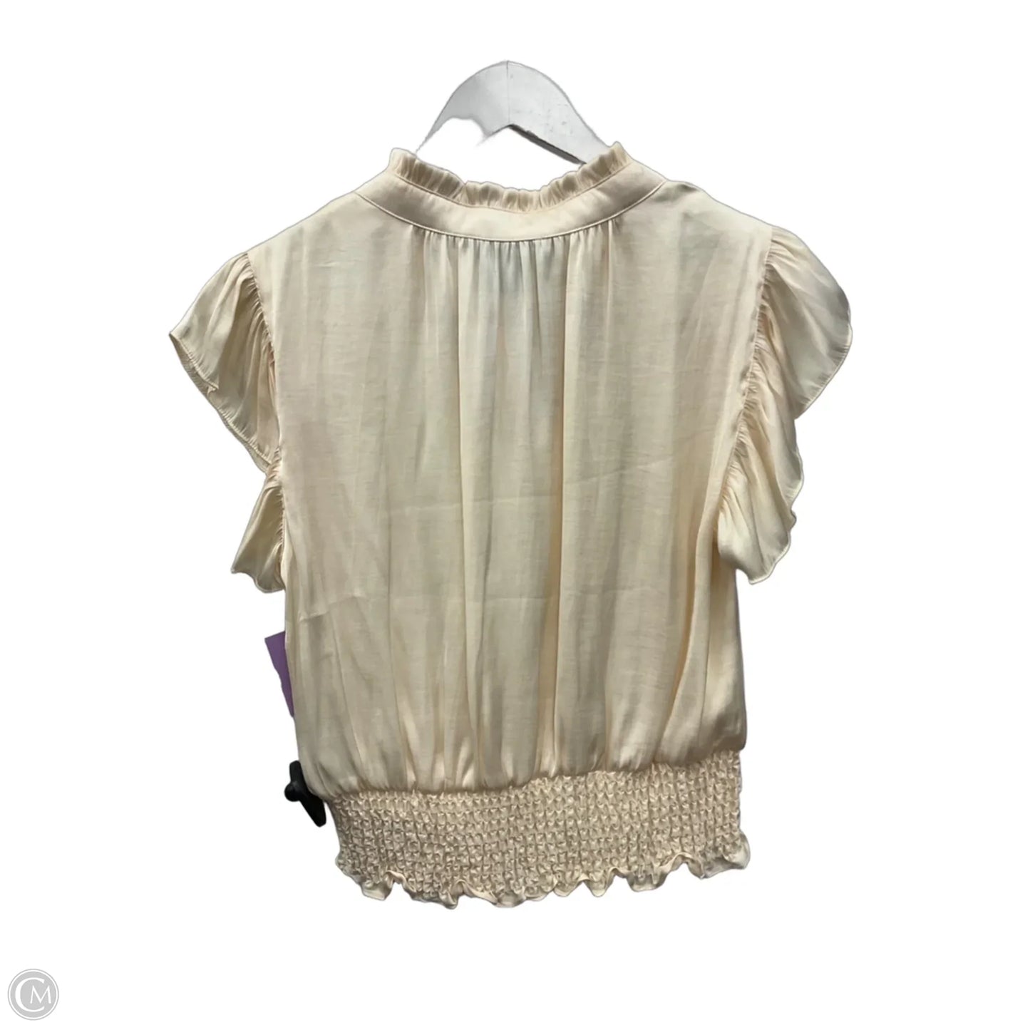 Top Short Sleeve By Sincerely Jules In Cream, Size: S