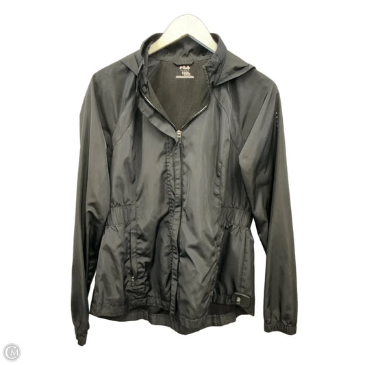 Jacket Windbreaker By Fila In Black, Size: S