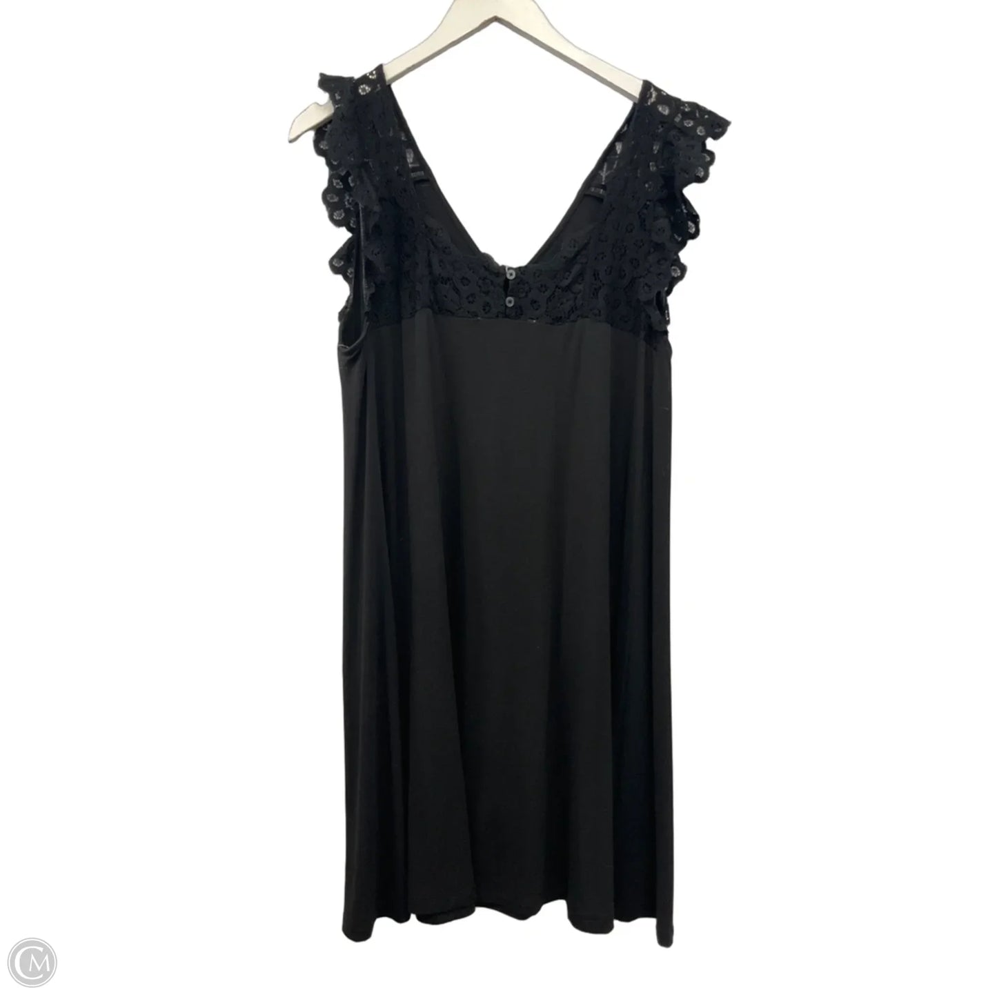 Dress Casual Midi By Loft In Black, Size: L