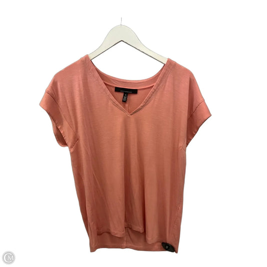 Top Short Sleeve By White House Black Market In Peach, Size: M