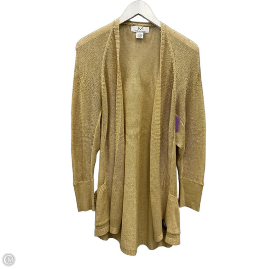 Sweater Cardigan By Magaschoni In Tan, Size: S