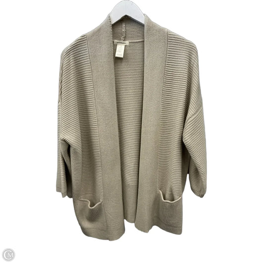 Sweater Cardigan By Max Studio In Tan, Size: S